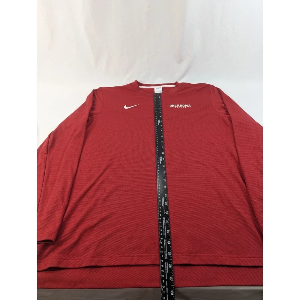 Nike Swoosh Thermal Shirt Mens XL Waffle Knit Fleece Oklahoma Sooners Soccer Men